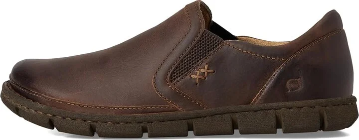 Born Sawyer Men's Slip on Shoes Dark Brown (Castagno) : 9 M (D), Leather - Image 6