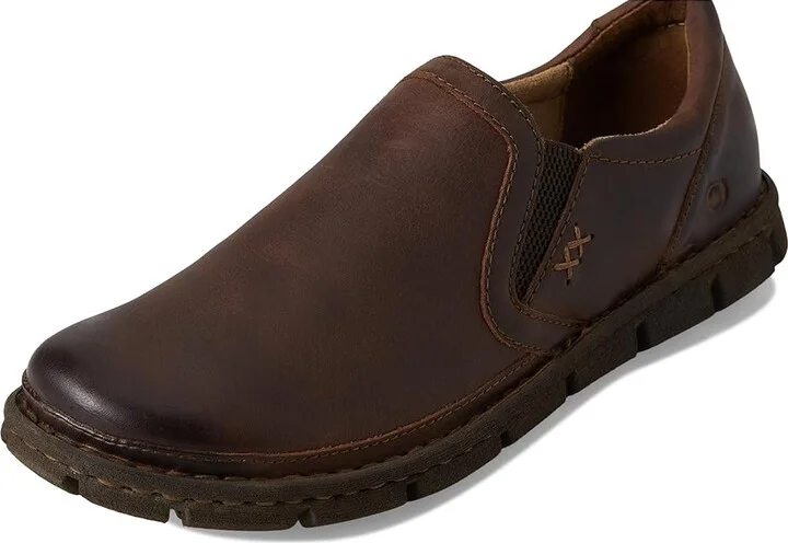 Born Sawyer Men's Slip on Shoes Dark Brown (Castagno) : 9 M (D), Leather - Image 7