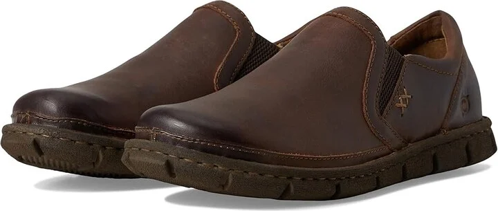 Born Sawyer Men's Slip on Shoes Dark Brown (Castagno) : 9 M (D), Leather