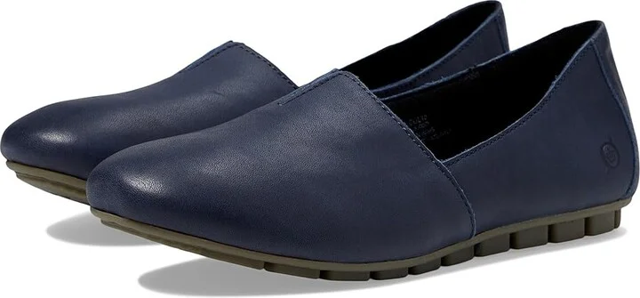 Born Sebra Women's Slip on Shoes Navy Full Grain Leather : 6 M (B)