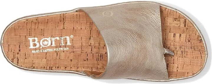 Born Sharr Women's Sandals Light Gold Panna Cotta : 9 M (B), Leather/Textile - Image 2