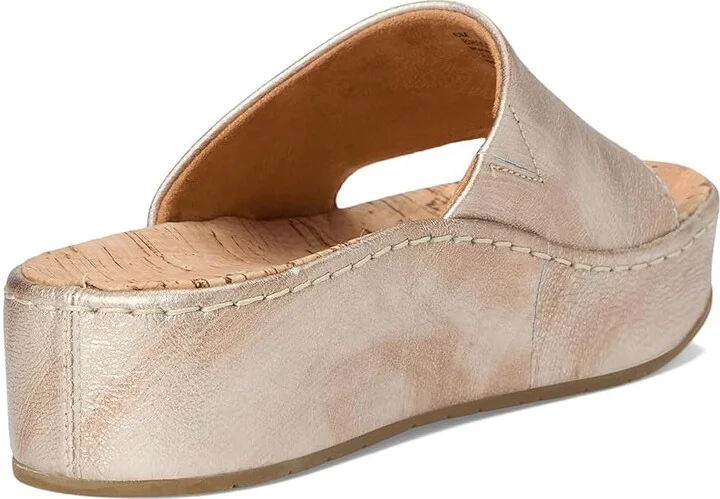 Born Sharr Women's Sandals Light Gold Panna Cotta : 9 M (B), Leather/Textile - Image 4