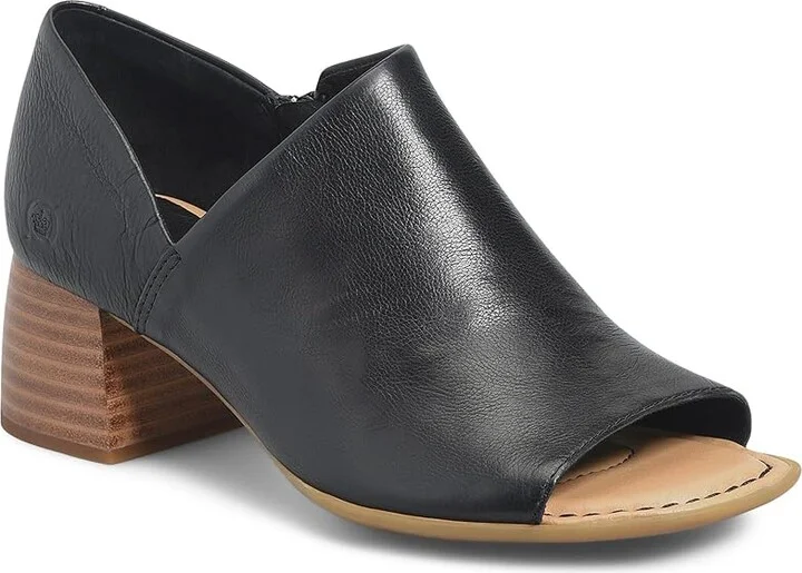 Born Sher Women's Sling Back Shoes Black : 7 M, Leather/Rubber/Suede - Image 5