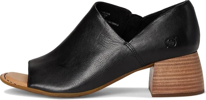 Born Sher Women's Sling Back Shoes Black : 7 M, Leather/Rubber/Suede - Image 6