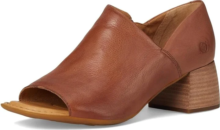 Born Sher Women's Sling Back Shoes Brown (Luggage) : 9.5 M, Leather/Rubber/Suede - Image 5
