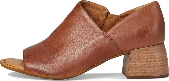 Born Sher Women's Sling Back Shoes Brown (Luggage) : 9.5 M, Leather/Rubber/Suede - Image 6