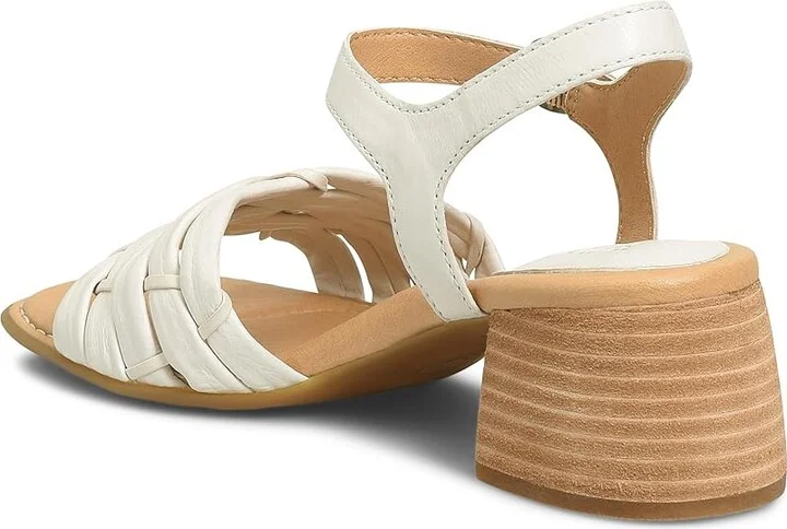 Born Shonie Women's Sandals White : 8 M, Leather/Suede/Textile - Image 4