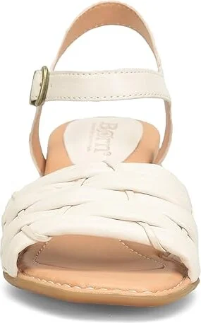 Born Shonie Women's Sandals White : 8 M, Leather/Suede/Textile - Image 5