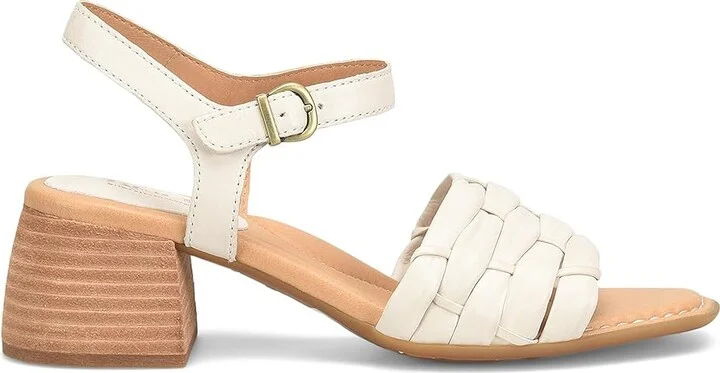 Born Shonie Women's Sandals White : 8 M, Leather/Suede/Textile - Image 6