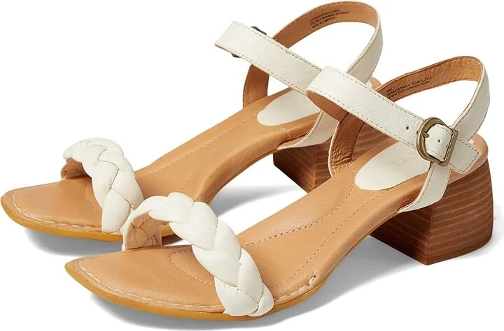 Born Simone Women's Shoes White Full Grain Leather : 9 M (B)