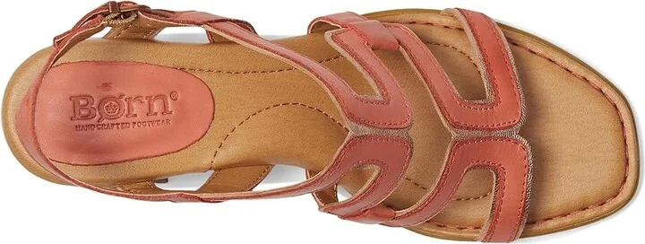 Born Sofia Women's Sandals Rust (Rust/Mango) : 6 M (B), Leather/Rubber - Image 2