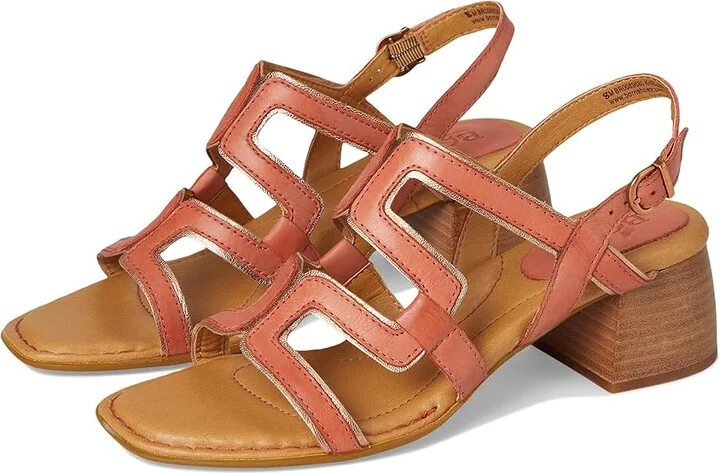 Born Sofia Women's Sandals Rust (Rust/Mango) : 6 M (B), Leather/Rubber