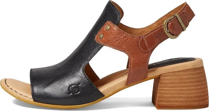 Born Sylvie Women's Shoes Black/Brown : 6 M (B), Leather - Image 5