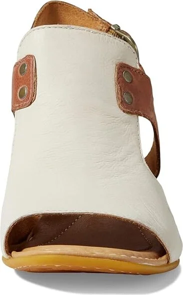 Born Sylvie Women's Shoes White/Brown : 8 M (B), Leather - Image 2