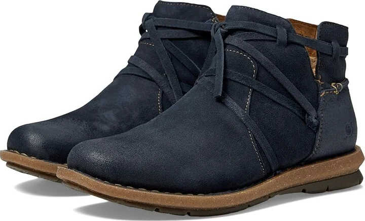 Born Tarkiln Women's Boots Navy Distressed : 7 M (B), Leather