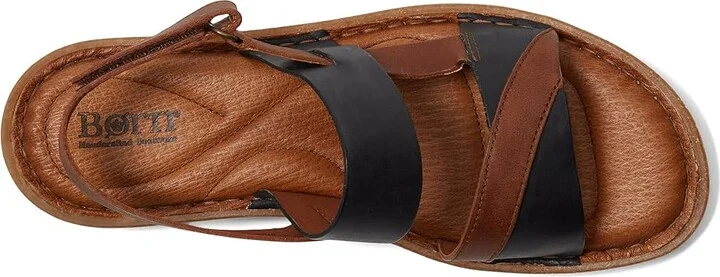 Born Taye Women's Sandals Black/Black/Syrup : 7 M (B), Leather - Image 2