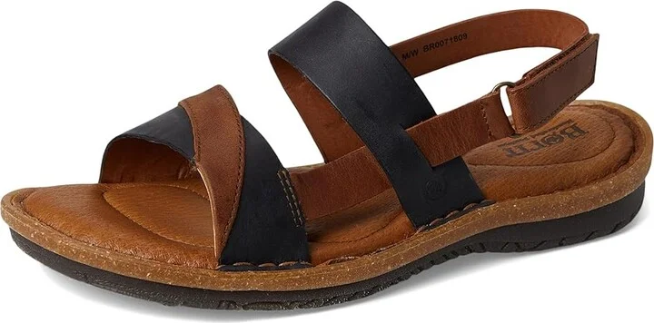 Born Taye Women's Sandals Black/Black/Syrup : 7 M (B), Leather - Image 5