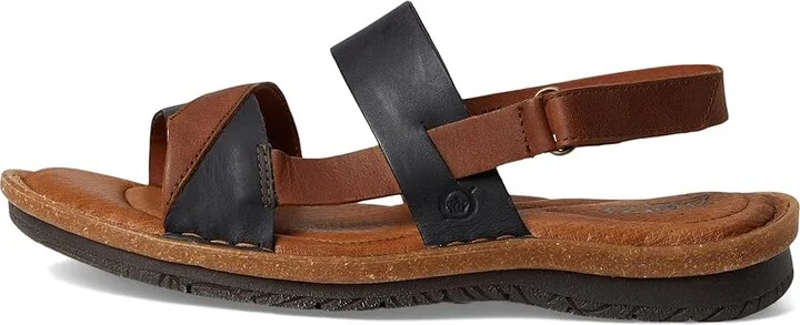 Born Taye Women's Sandals Black/Black/Syrup : 7 M (B), Leather - Image 6