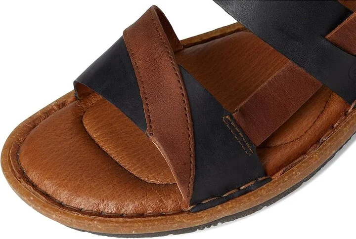 Born Taye Women's Sandals Black/Black/Syrup : 7 M (B), Leather - Image 7