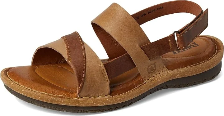 Born Taye Women's Sandals Brown/Syrup/Beige : 11 M (B), Leather - Image 5