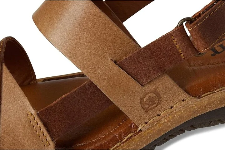 Born Taye Women's Sandals Brown/Syrup/Beige : 11 M (B), Leather - Image 7