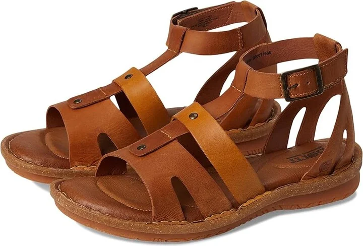 Born Tropi Women's Flat Shoes Orange/Terracota/Legna : 11 M (B), Leather