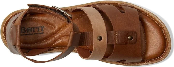 Born Tropi Women's Flat Shoes Taupe/Beige/Syrup : 10 M (B), Leather - Image 2