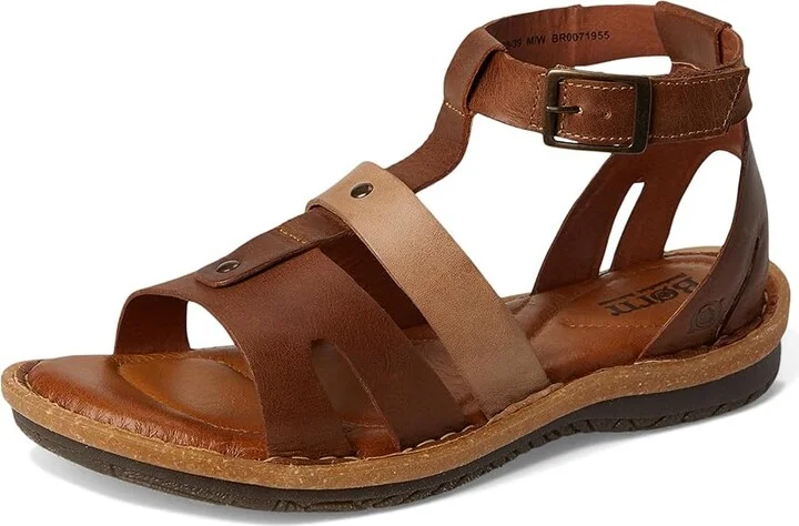 Born Tropi Women's Flat Shoes Taupe/Beige/Syrup : 10 M (B), Leather - Image 5
