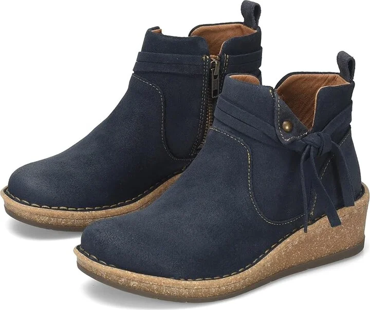 Born Vaughn Women's Boots Navy : 9.5 M, Leather