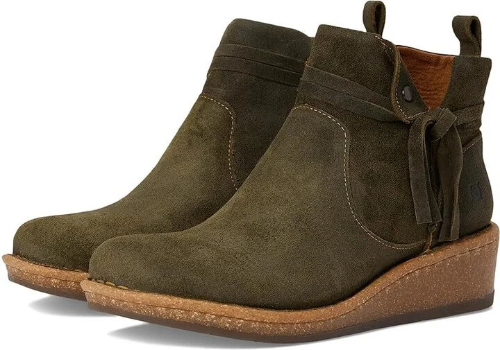 Born Vaughn Women's Boots Olive : 7 M, Leather