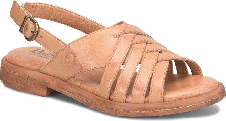 Born Women's Remy Round Toe Flat Sandals