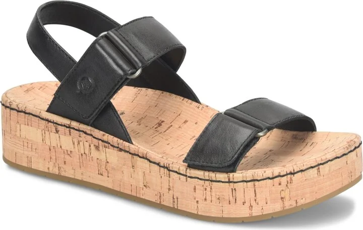Born Women's Sloan Round Toe Wedge Sandals