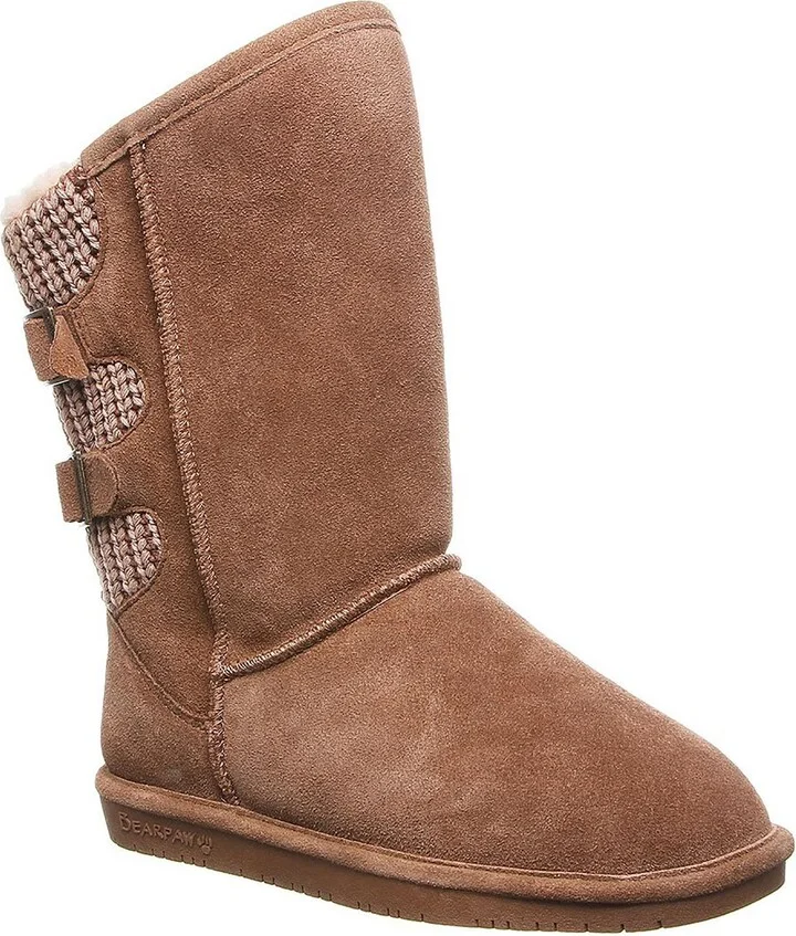 Boshie Womens Suede Faux Fur Lined Winter & Snow Boots