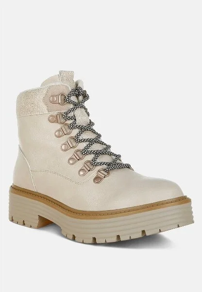 Boskoff Lace-Up Chunky Warm Ankle Boots Women - Image 2