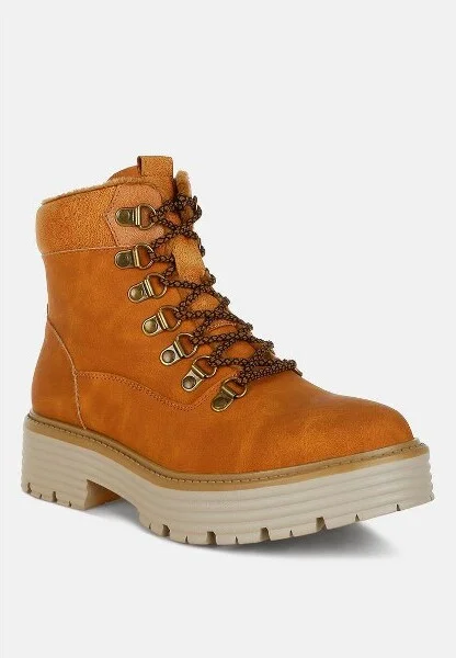 Boskoff Lace-Up Chunky Warm Ankle Boots Women - Image 3