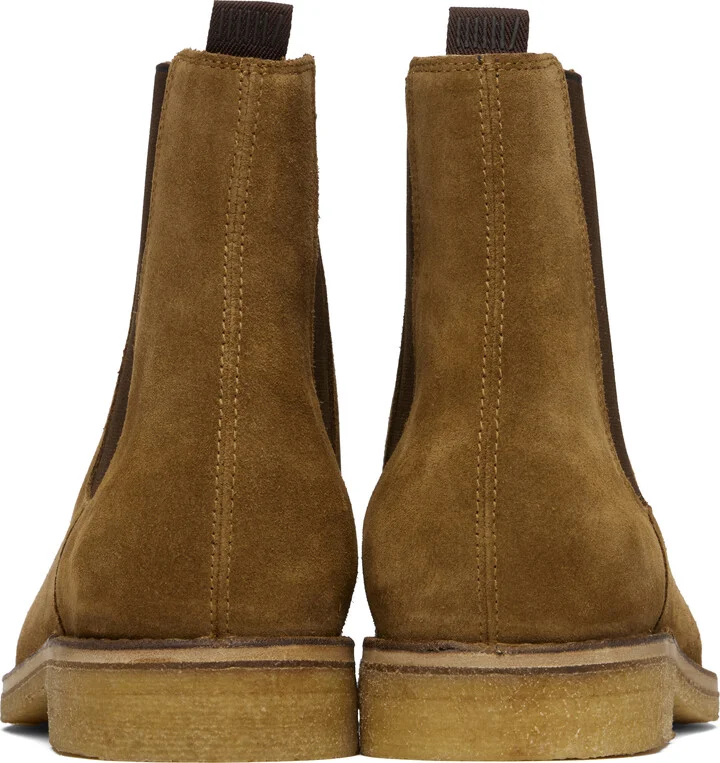 BOSS Beige BECKHAM Edition Suede Chelsea Boots - Image 2