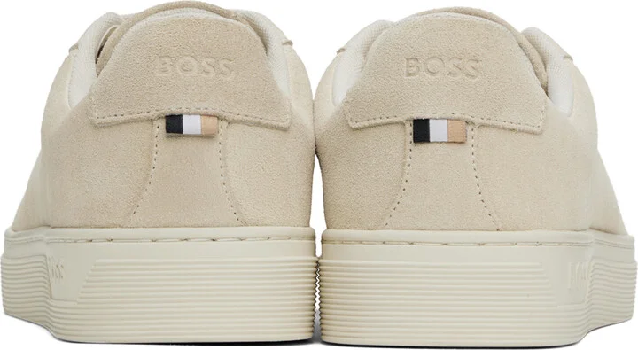 BOSS Beige Suede Sneakers - Image 2