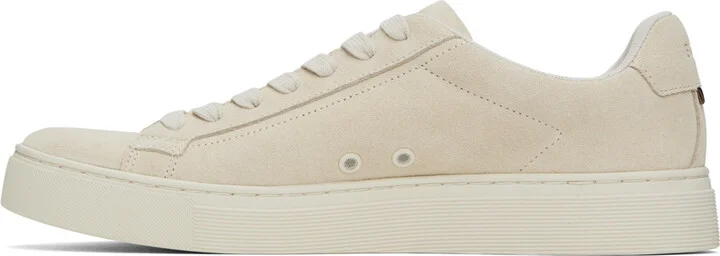 BOSS Beige Suede Sneakers - Image 3