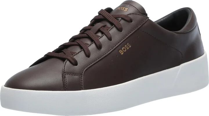 BOSS Belwar Smooth Leather Low Top Sneaker