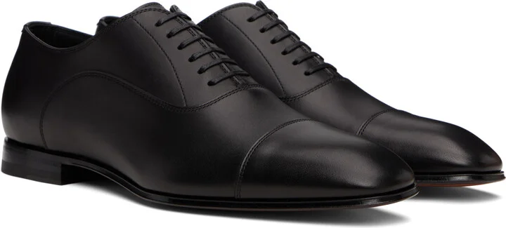 BOSS Black BECKHAM Edition Polished Leather Oxfords - Image 4