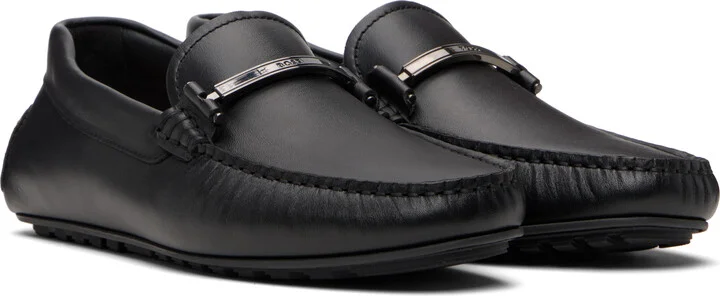 BOSS Black Branded Hardware Loafers - Image 4