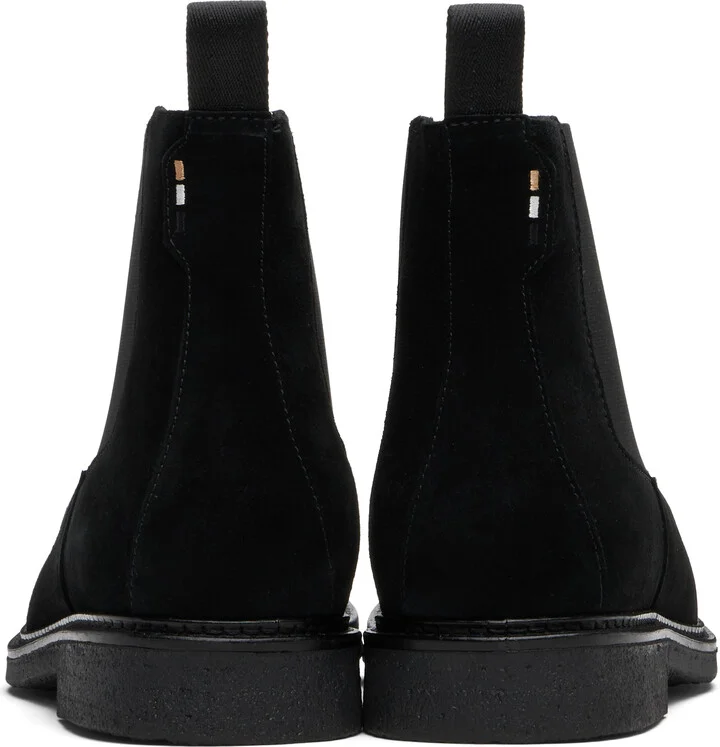 BOSS Black Elasticated Panels Chelsea Boots - Image 2
