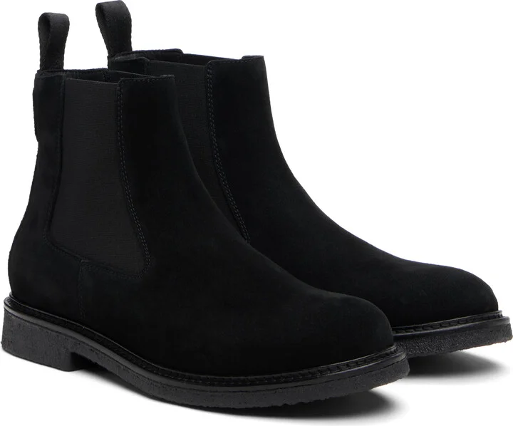 BOSS Black Elasticated Panels Chelsea Boots - Image 4