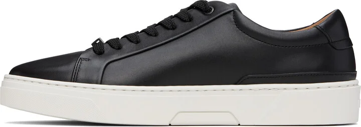 BOSS Black Gary Leather Low-Top Sneakers - Image 3