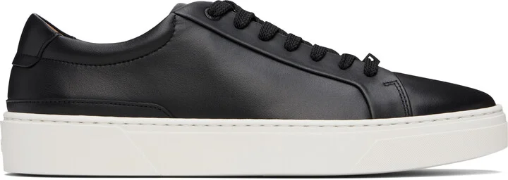 BOSS Black Gary Leather Low-Top Sneakers