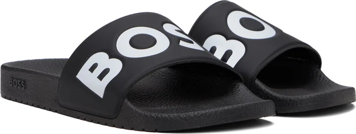BOSS Black Large Logo Detail Slides - Image 4