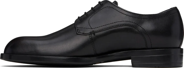 BOSS Black Leather Double Stitching Derbys - Image 3