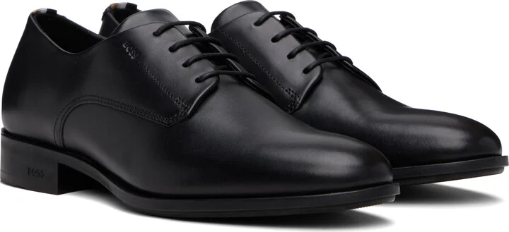 BOSS Black Leather Signature Trims Derbys - Image 4