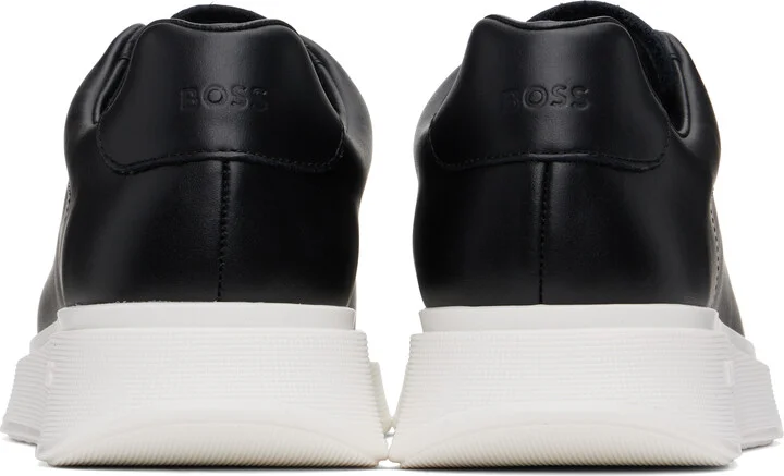 BOSS Black Leather Sneakers - Image 2