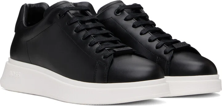 BOSS Black Leather Sneakers - Image 4